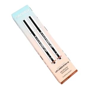 Sacheu New in Sealed Box Peel Off Lip Liners (2) Stay-N Muave & P-inked